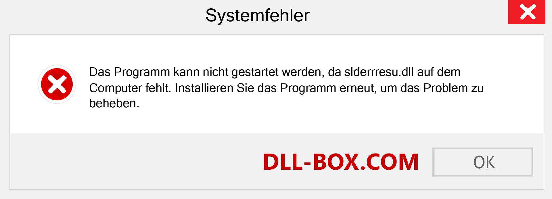 slderrresu.dll-Datei fehlt?. Download für Windows 7, 8, 10 - Fix slderrresu dll Missing Error unter Windows, Fotos, Bildern