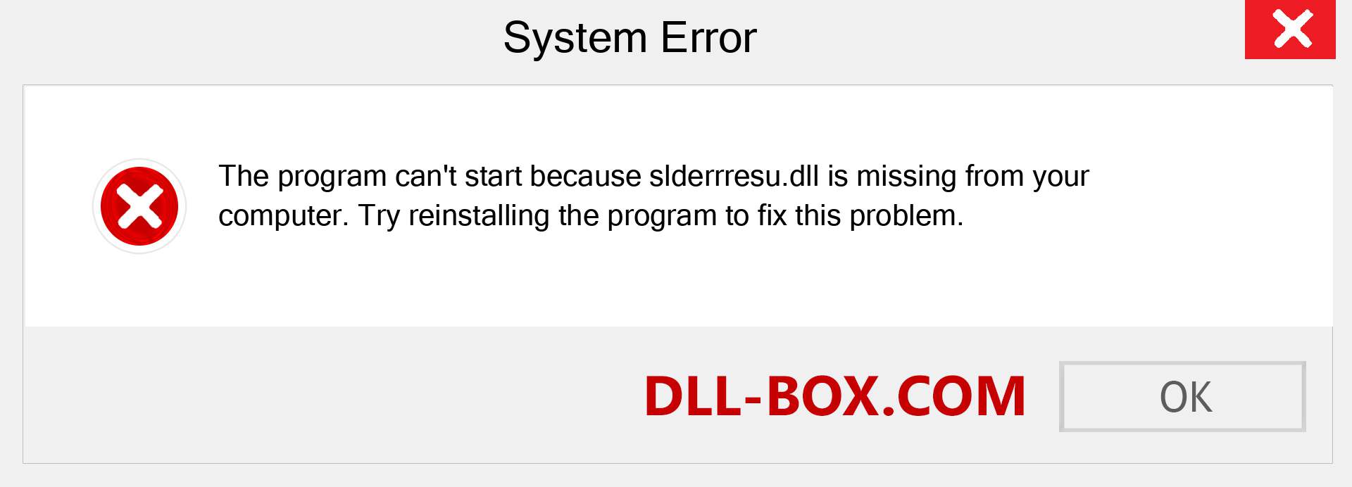  slderrresu.dll file is missing?. Download for Windows 7, 8, 10 - Fix  slderrresu dll Missing Error on Windows, photos, images